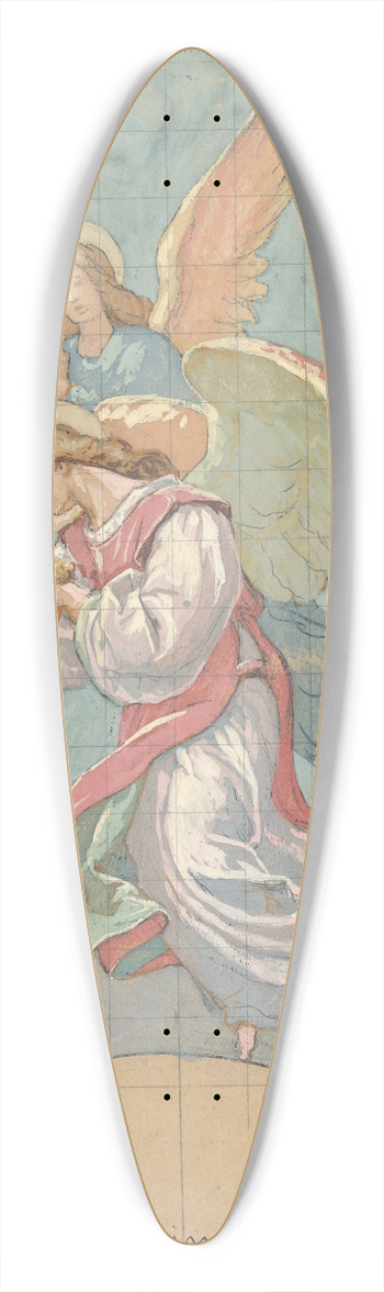 Jozef Hanula - Angel 39.3 inch art pintail longboard deck