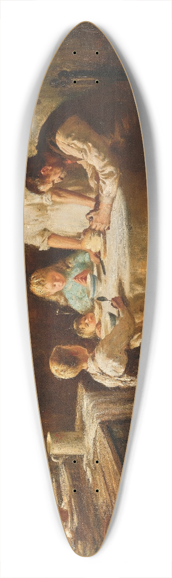 Jozef Israls - Blessing the Table 39.3 inch art pintail longboard deck