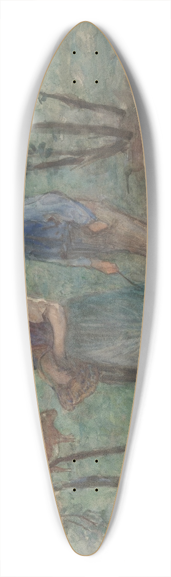Jozef Israls - Op vrijersvoeten 39.3 inch art pintail longboard deck