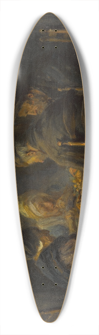 Jozef Israls - Potato eaters 39.3 inch art pintail longboard deck