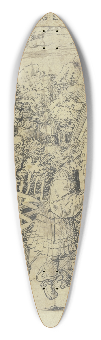 Jrg Breu The Elder - Der Kaiser und der Bauernsohn 39.3 inch art pintail longboard deck
