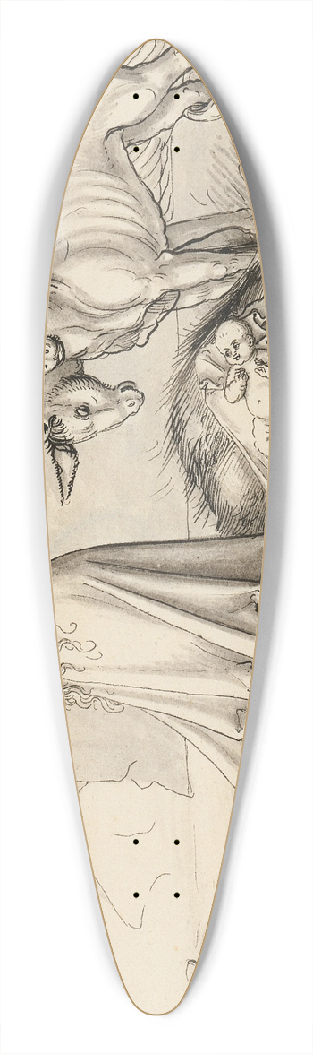 Jrg Schweiger - Die Geburt Christi 39.3 inch art pintail longboard deck