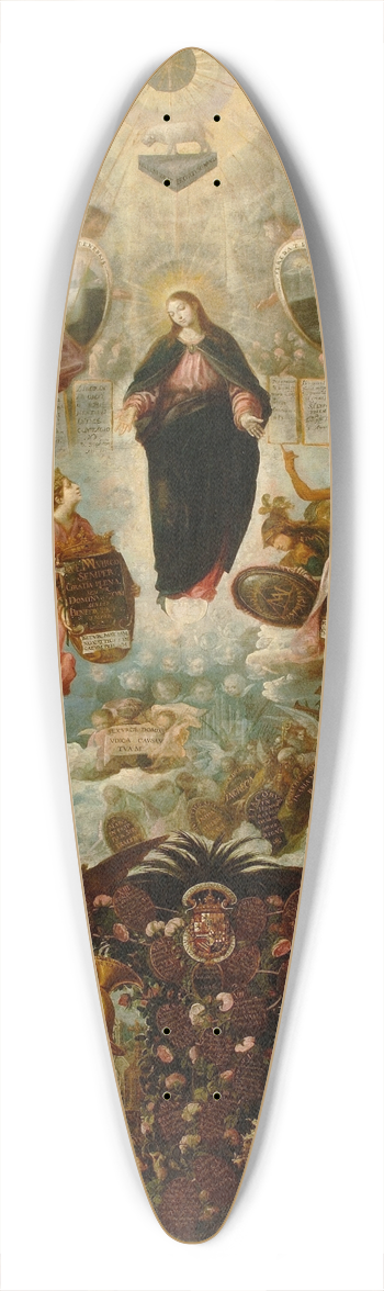 Juan de las Roelas - Alegora de la Virgen Inmaculada 39.3 inch art pintail longboard deck