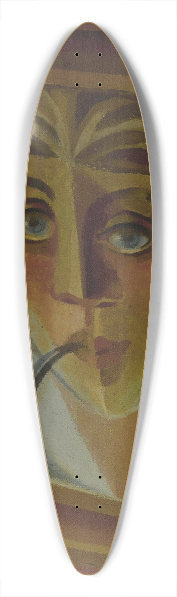 Juan Gris - LHomme  la pipe 39.3 inch art pintail longboard deck