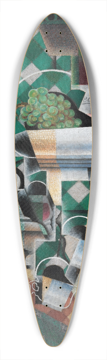 Juan Gris - Still Life with Checked Tablecloth 39.3 inch art pintail longboard deck