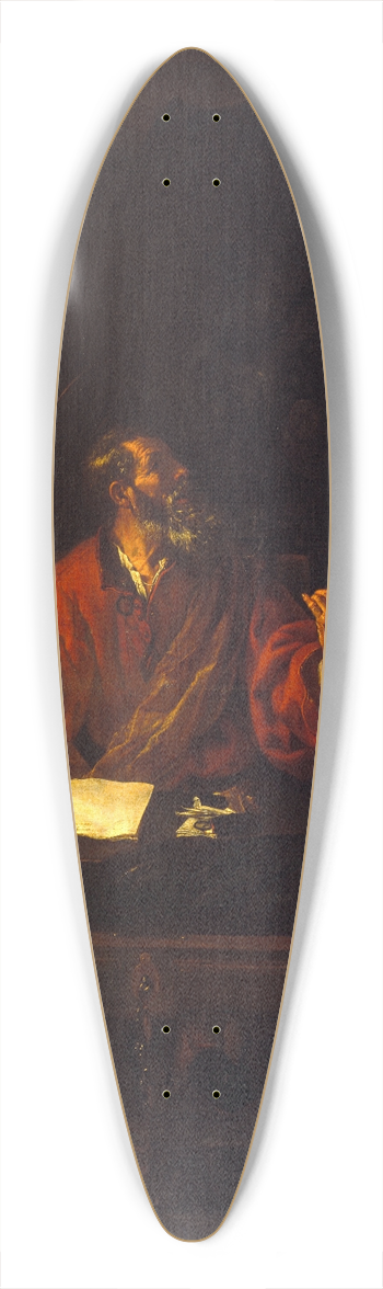 Juan Ribalta - Saint Jerome 39.3 inch art pintail longboard deck