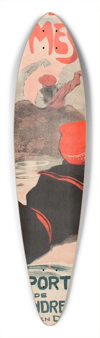 Jules-Alexandre Grn - Chemin De Fer Du Nord. Plage De Mesnil-Val 39.3 inch art pintail longboard deck