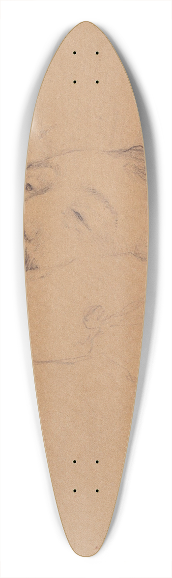 Jules Bastien-Lepage - Gambetta sur son lit de mort, tude de tte. 39.3 inch art pintail longboard deck