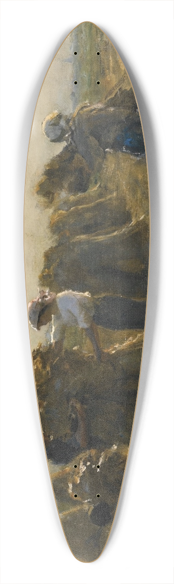 Jules Breton - La rcolte 39.3 inch art pintail longboard deck