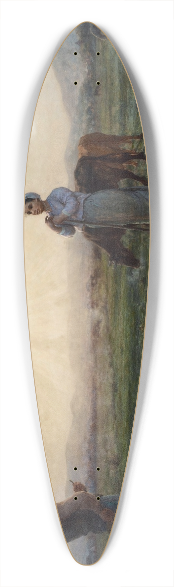 Jules Breton - Le matin 39.3 inch art pintail longboard deck