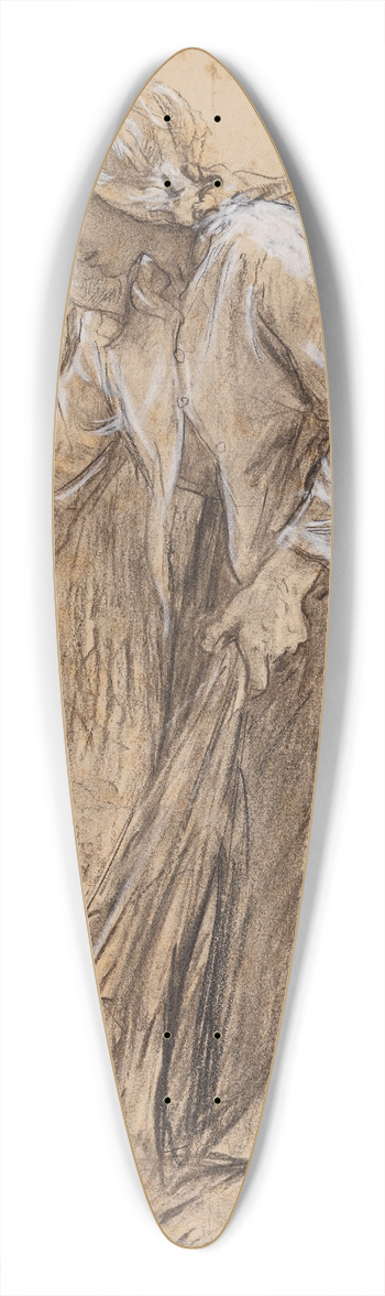 Jules Breton - Ramasseuse dillettes 39.3 inch art pintail longboard deck