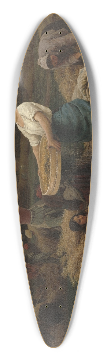 Jules Breton - The Colza (Harvesting Rapeseed) 39.3 inch art pintail longboard deck