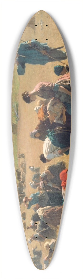 Jules Breton - The Gleaners 39.3 inch art pintail longboard deck