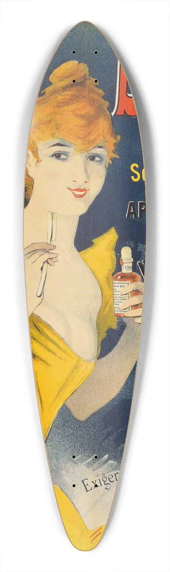 Jules Chret - Eau De Botot 39.3 inch art pintail longboard deck