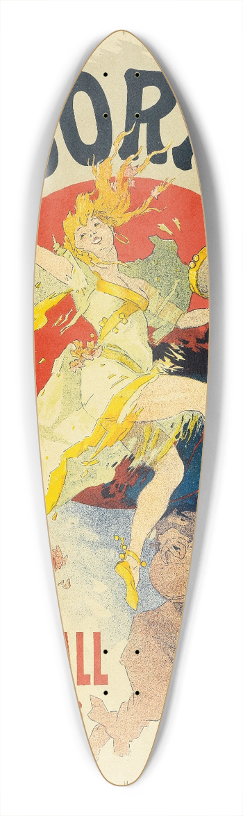 Jules Chret - Eldorado, Music Hall 39.3 inch art pintail longboard deck