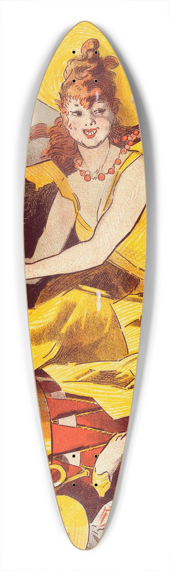 Jules Chret - Grand Thtre De Lexposition 39.3 inch art pintail longboard deck