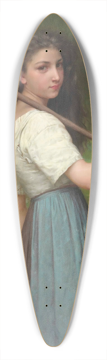 Jules-Cyrille Cav - Gathering Daisies 39.3 inch art pintail longboard deck