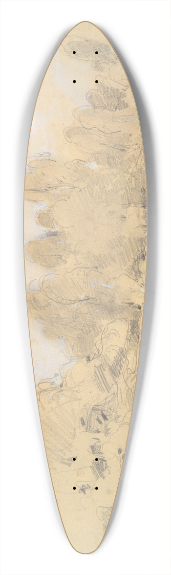 Jules Dupr - Landscape 39.3 inch art pintail longboard deck
