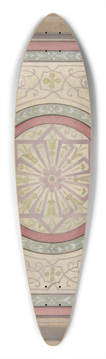 Jules-Edmond-Charles Lachaise - Design for a framed panel with painted decoration 39.3 inch art pintail longboard deck