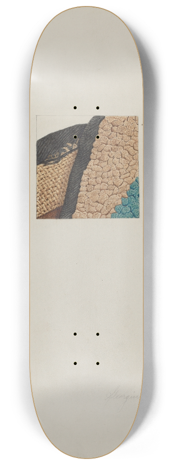 Georgine E. Mason - Hooked Rug (Detail) 8.25 inch art skate deck