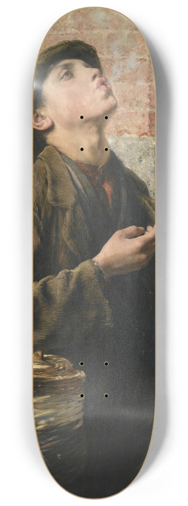 Georgios Jakobides - Smoke Rings (The Little Struggler) 8.25 inch art skate deck