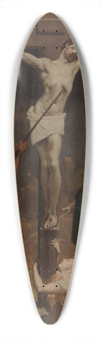 Jules-Joseph Dauban - Christ on the Cross 39.3 inch art pintail longboard deck