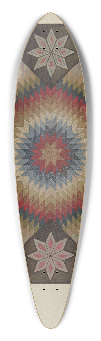 Jules Lefevere - Hooked Rug 39.3 inch art pintail longboard deck