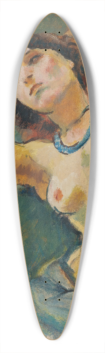 Jules Pascin - Brune Au Collier Bleu 39.3 inch art pintail longboard deck