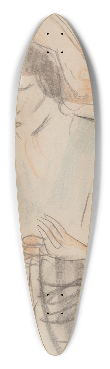 Jules Pascin - Hermine blouse bleue 39.3 inch art pintail longboard deck