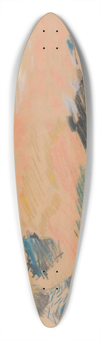 Jules Schmalzigaug - Child with Ball 39.3 inch art pintail longboard deck