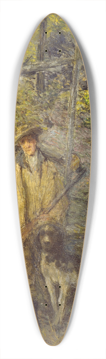 Julian Alden Weir - Hunter and Dogs 39.3 inch art pintail longboard deck