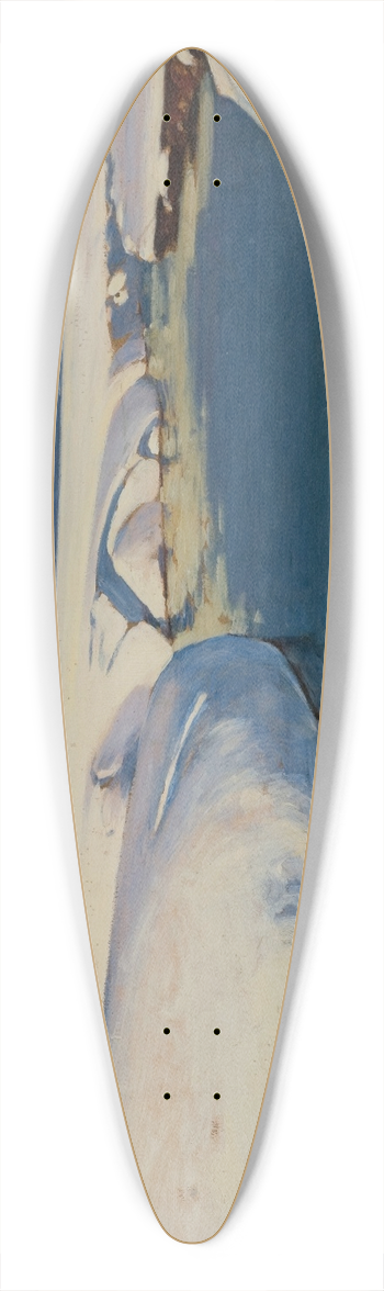 Julian Falat - Snow 39.3 inch art pintail longboard deck