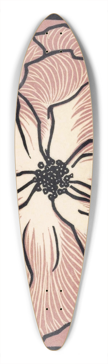 Julie de Graag - Juni 39.3 inch art pintail longboard deck