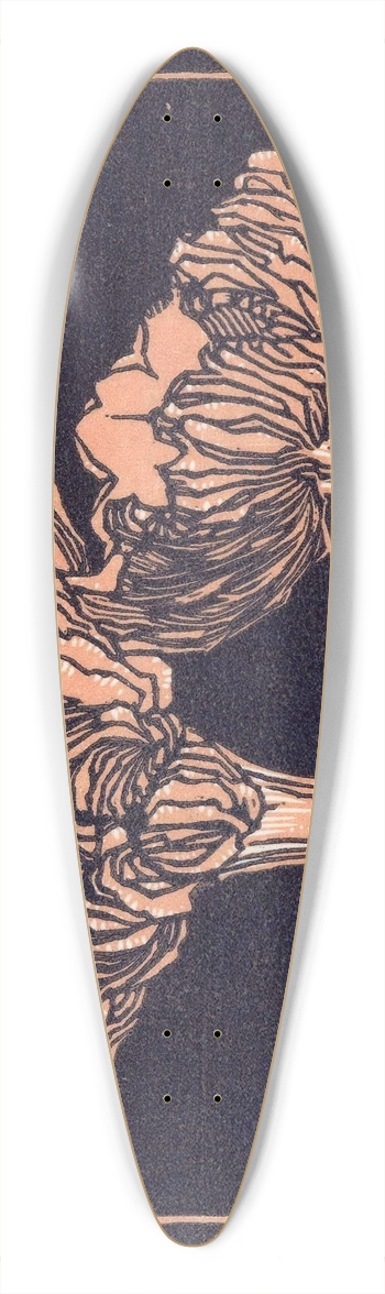 Julie de Graag - October 39.3 inch art pintail longboard deck
