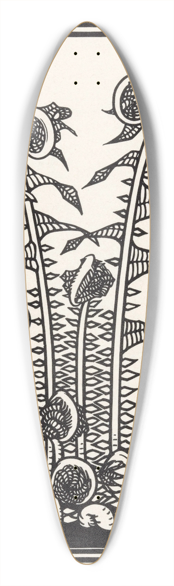 Julie de Graag - Varens 39.3 inch art pintail longboard deck