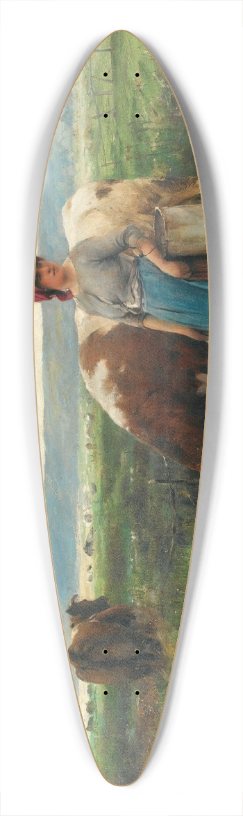 Julien Dupr - La Gardeuse De Vaches 39.3 inch art pintail longboard deck