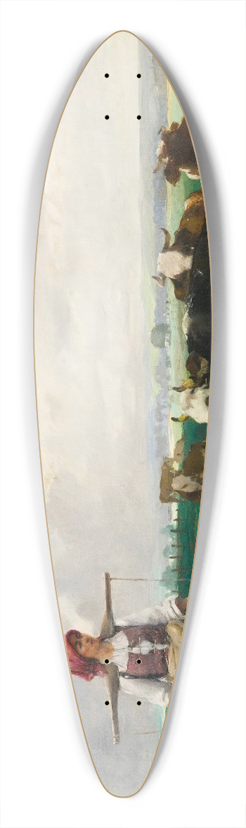 Julien Dupr - The Milkmaid 39.3 inch art pintail longboard deck