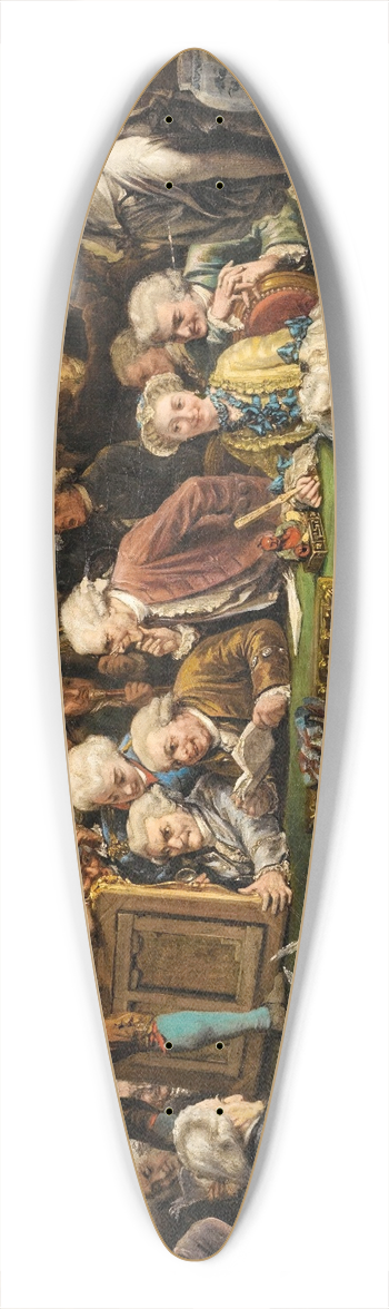 Julien Lopold Boilly - The Auction 39.3 inch art pintail longboard deck
