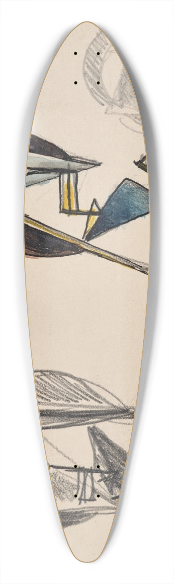 Julio Gonzlez - Ttes 39.3 inch art pintail longboard deck