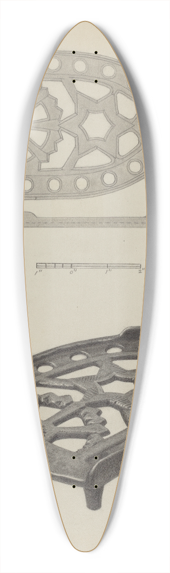 Julius Bellamy - Pa. German Flat-iron Holder 39.3 inch art pintail longboard deck