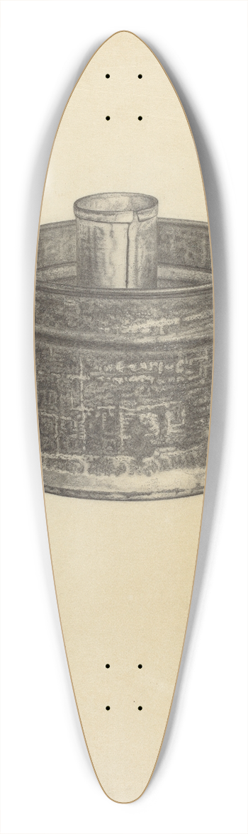 Julius Bellamy - Wetting Cup 39.3 inch art pintail longboard deck