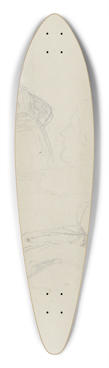 Julius Hamel - Studienblatt; Das Kind der flehenden Helfensteinerin im Bauernkrieg 39.3 inch art pintail longboard deck