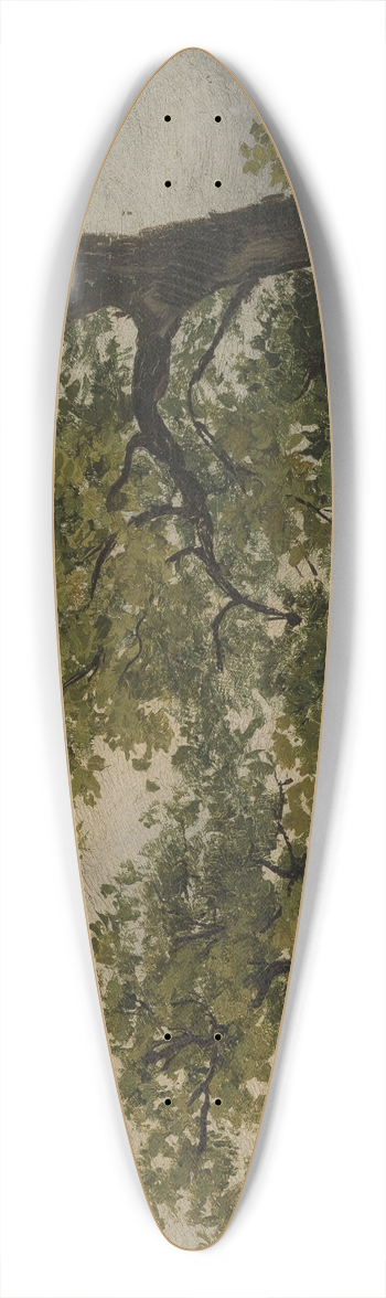 Julius Schoppe - Trees 39.3 inch art pintail longboard deck