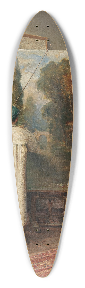 Julius Sergius Klever - in seinem Atelier 39.3 inch art pintail longboard deck
