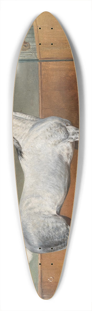 Julius von Blaas - A Dappled-Grey Horse 39.3 inch art pintail longboard deck