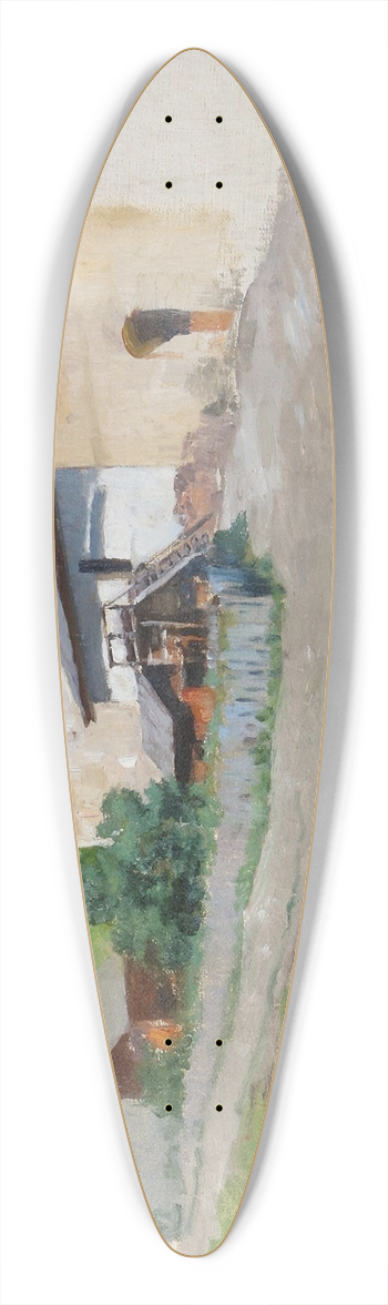 Julius von Blaas - Bauerngehft 39.3 inch art pintail longboard deck