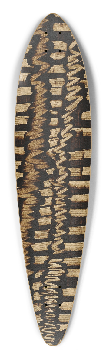 Julius Zimpel - Komposition 39.3 inch art pintail longboard deck