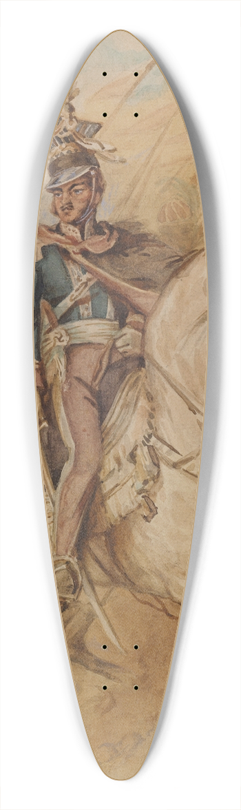 Juliusz Kossak - General Poniatowski 39.3 inch art pintail longboard deck