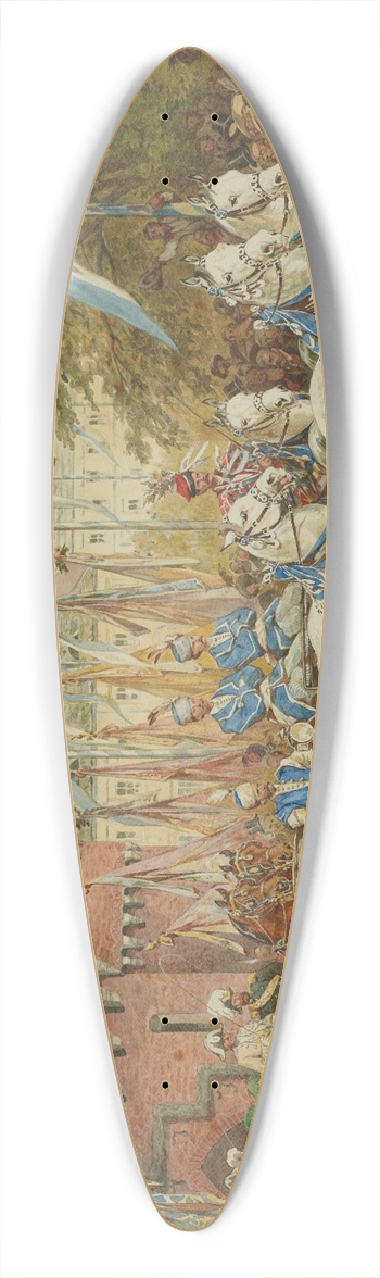 Juliusz Kossak - The Emperor Entering Krakow 39.3 inch art pintail longboard deck