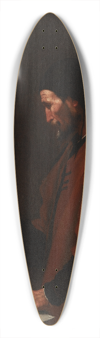 Jusepe de Ribera - A Philosopher, probably Euclid 39.3 inch art pintail longboard deck